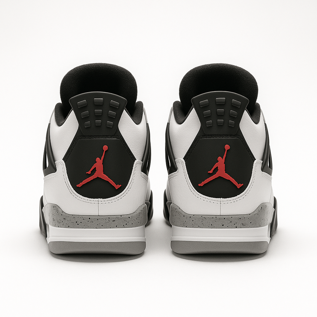 Tênis Air Jordan Retro 4 - Branco / Cimento