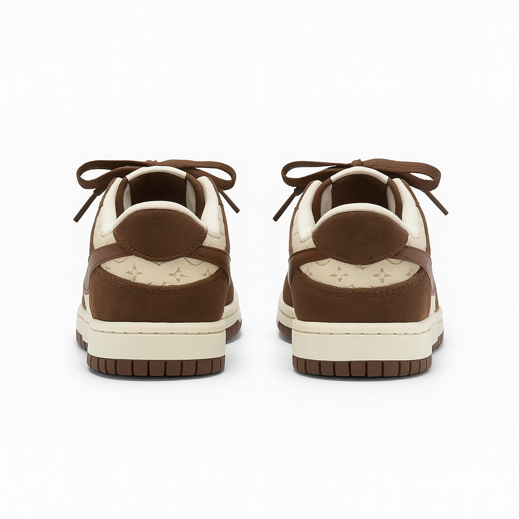 SB Dunk Low - Louis Vuitton - Bege / Marrom