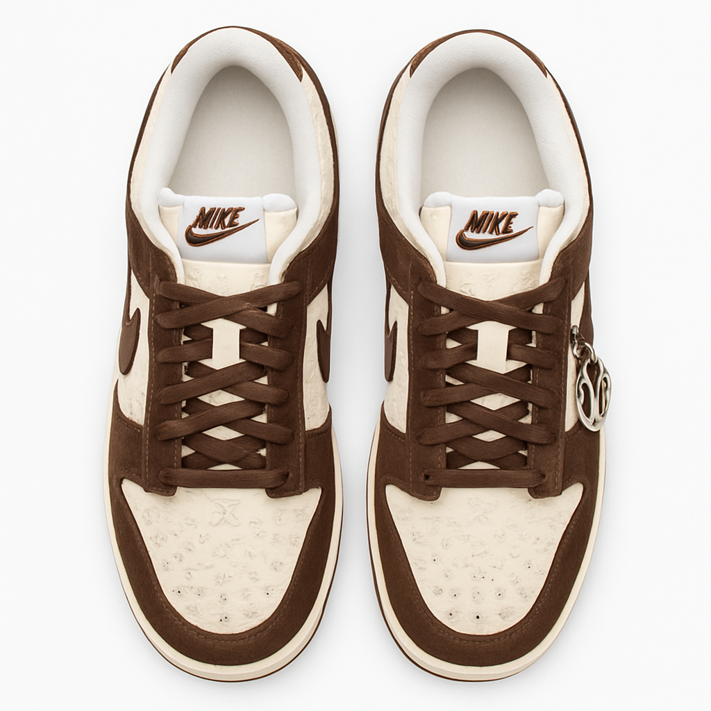 SB Dunk Low - Louis Vuitton - Bege / Marrom