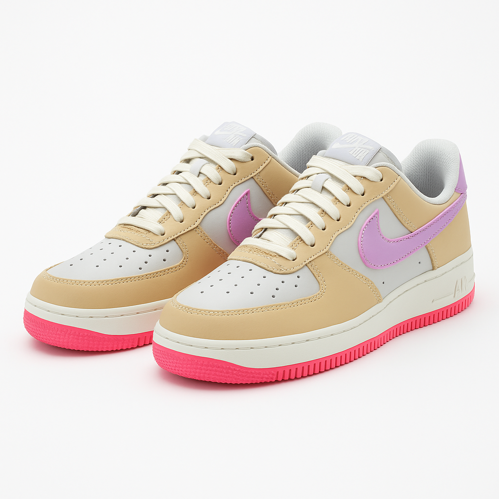 Tênis Air Force One Shadow - Branco / Rosa