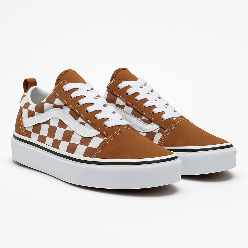 Tênis Vans KNU – Caramelo Xadrez