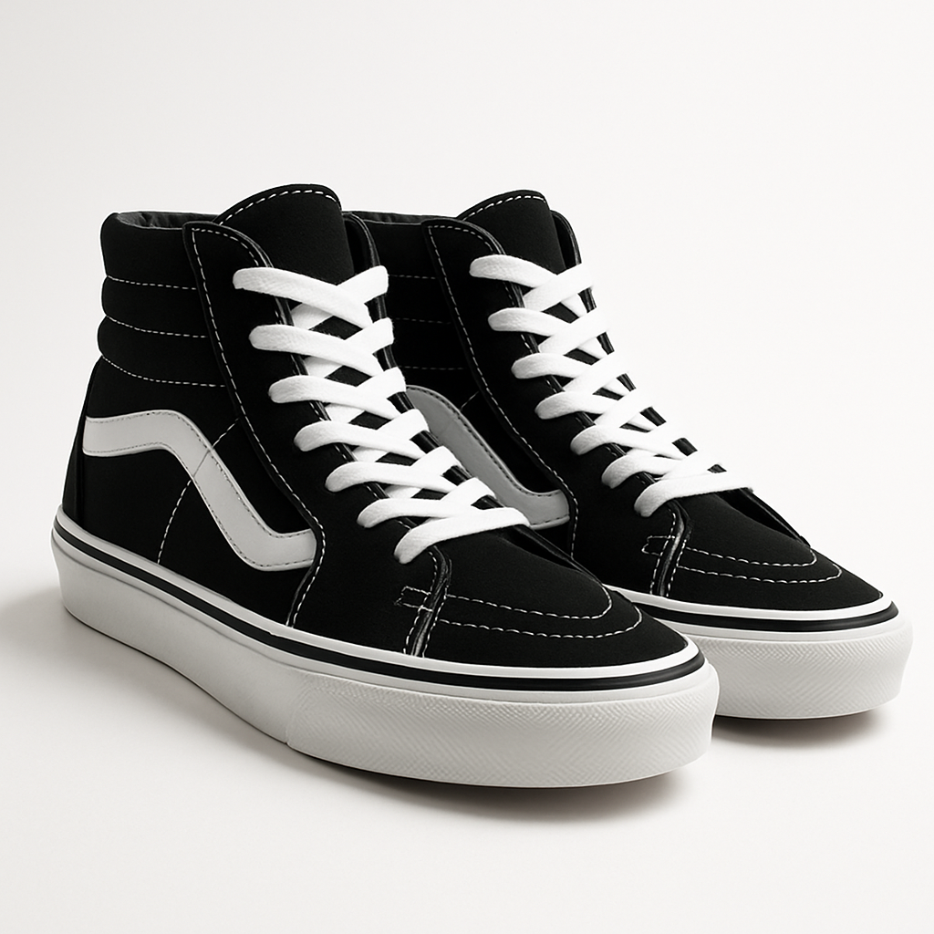 Tênis Vans Bota- Preto / Branco