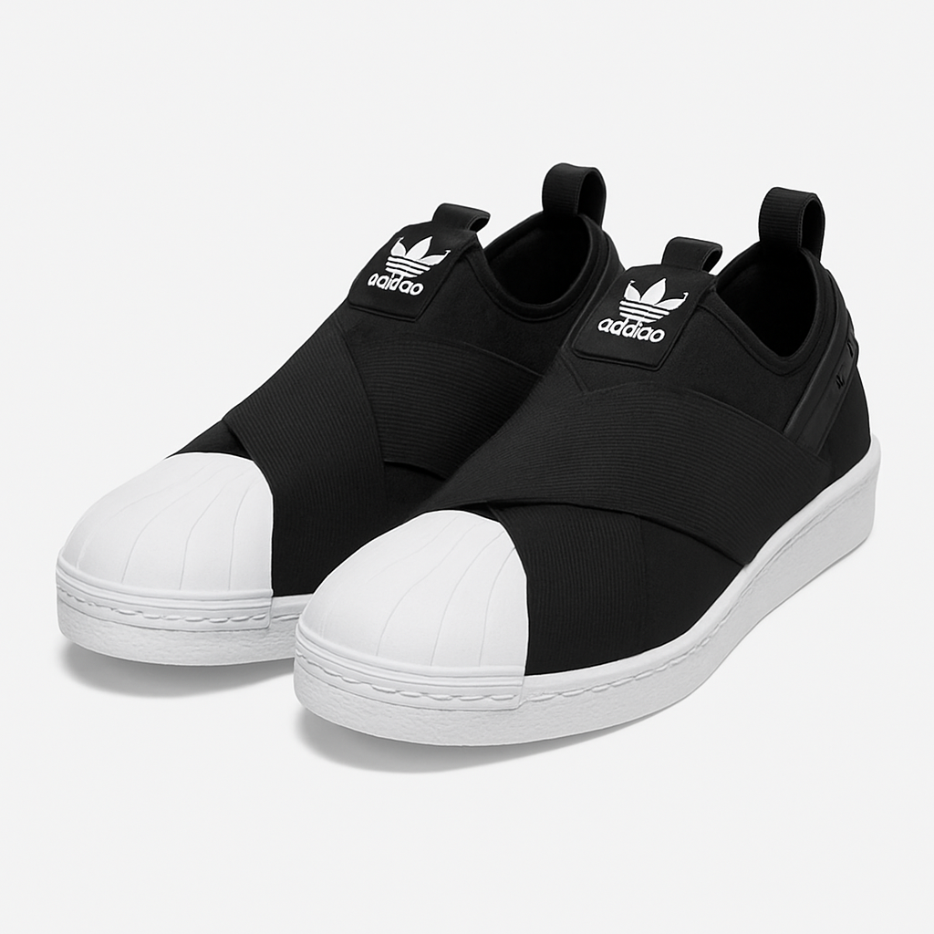 Tênis Superstar Slip-On - Preto/Branco