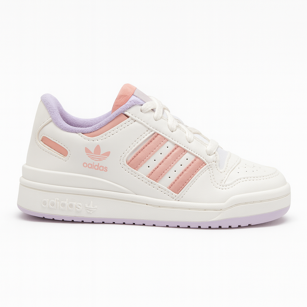 Tênis Forum Low 84 ADV - Branco / Rose / Lilás