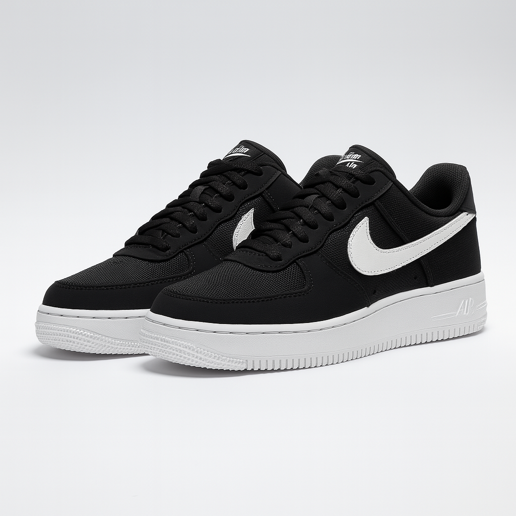 Tênis Air Force One - Preto / Marfim