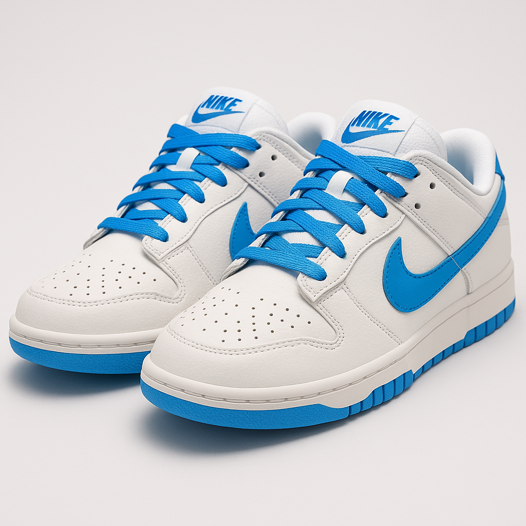 Tênis SB Dunk Low - Branco / Azul