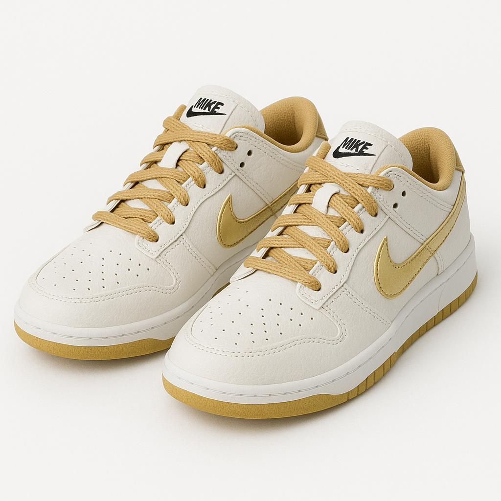Tênis Dunk Low - White Gold Infantil