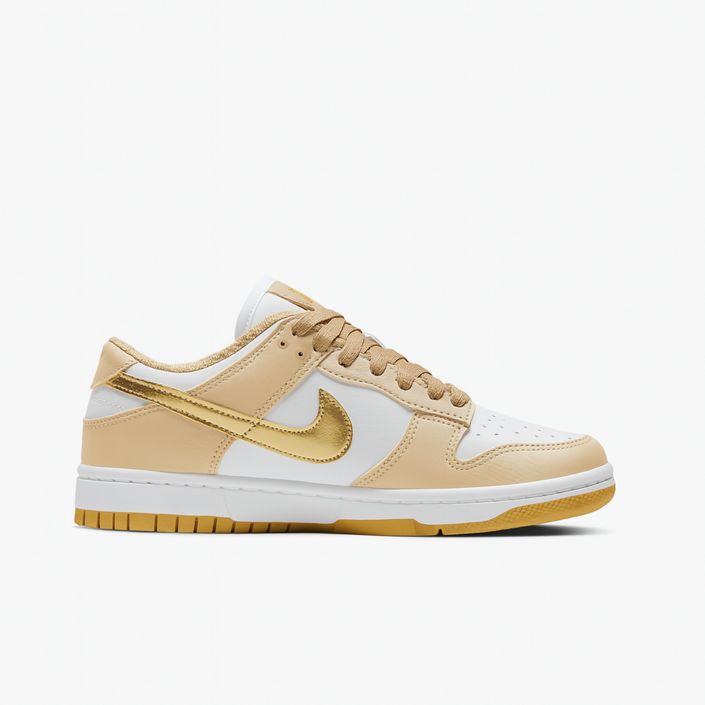 TĂȘnis Dunk Low Metallic Gold - Infantil