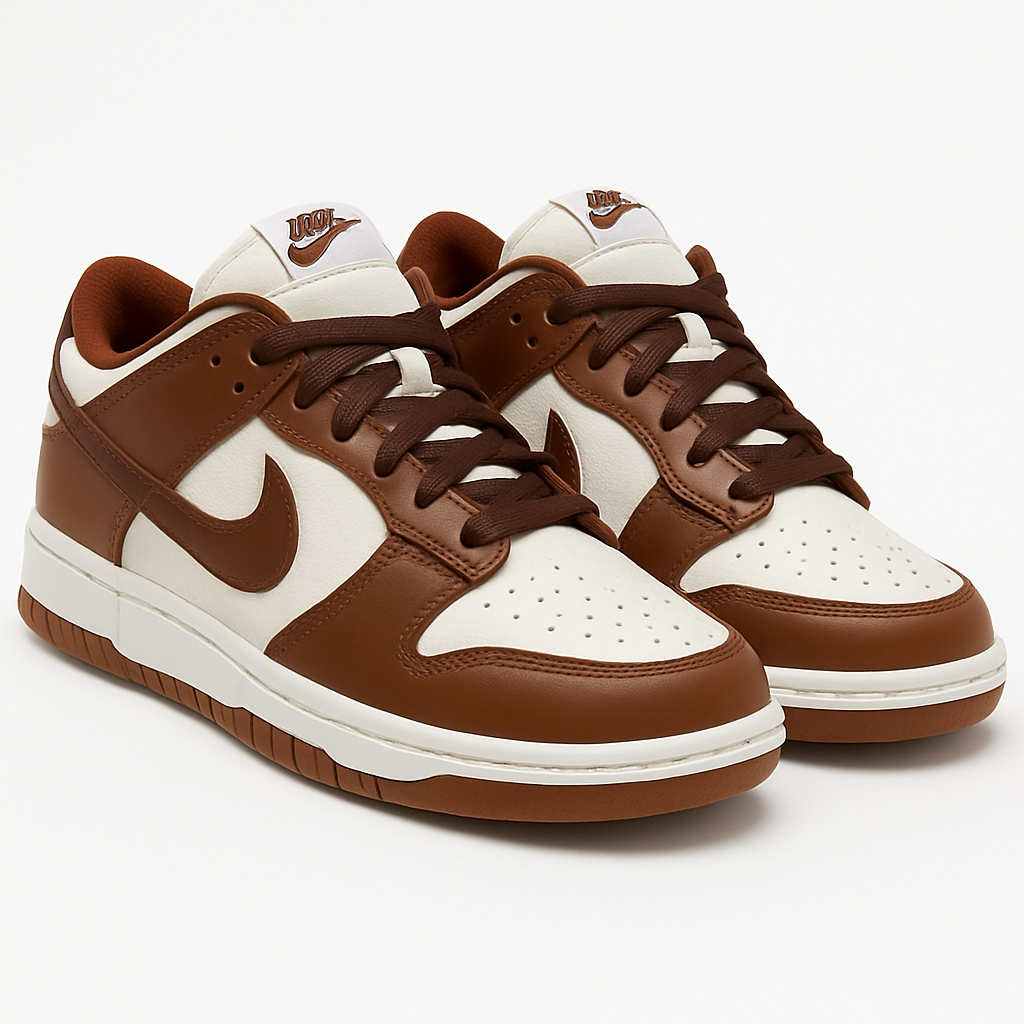 Tênis SB Dunk Low - Caramelo / Branco