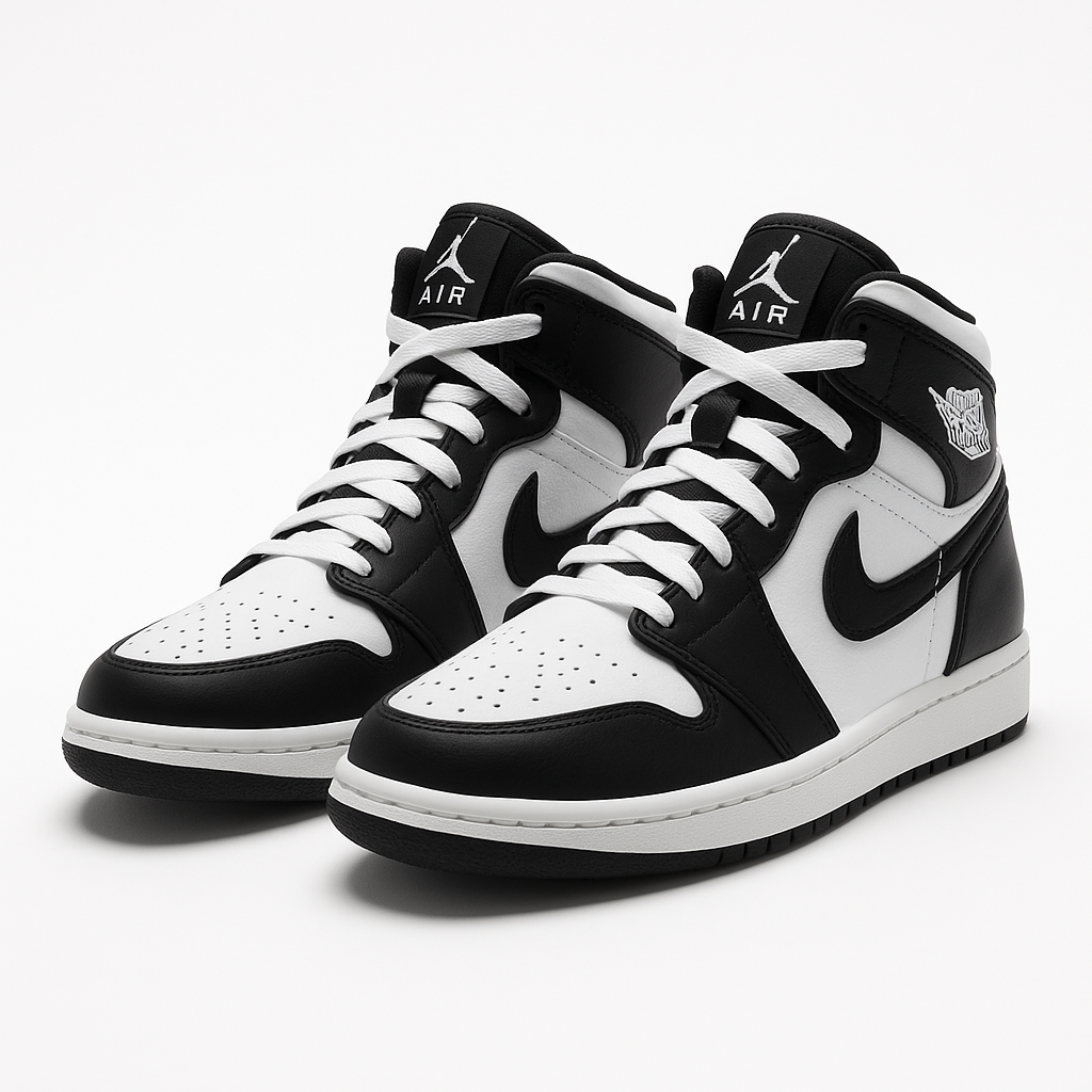 TĂȘnis Air Jordan 1 - Preto / Branco