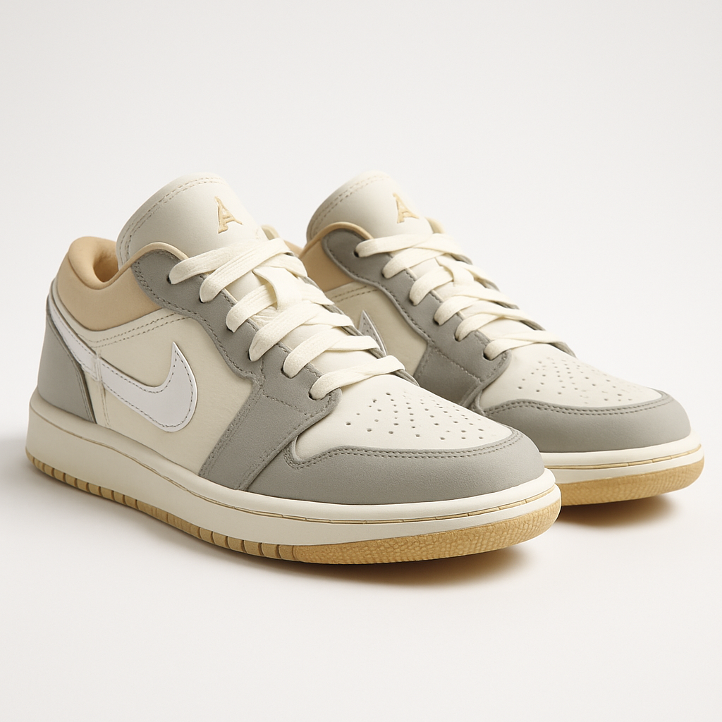 Tênis Jordan low - Bege Cinza