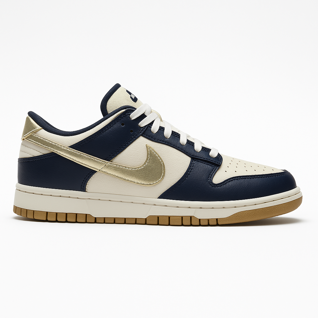 Tênis SB Dunk Low - Azul / Dourado