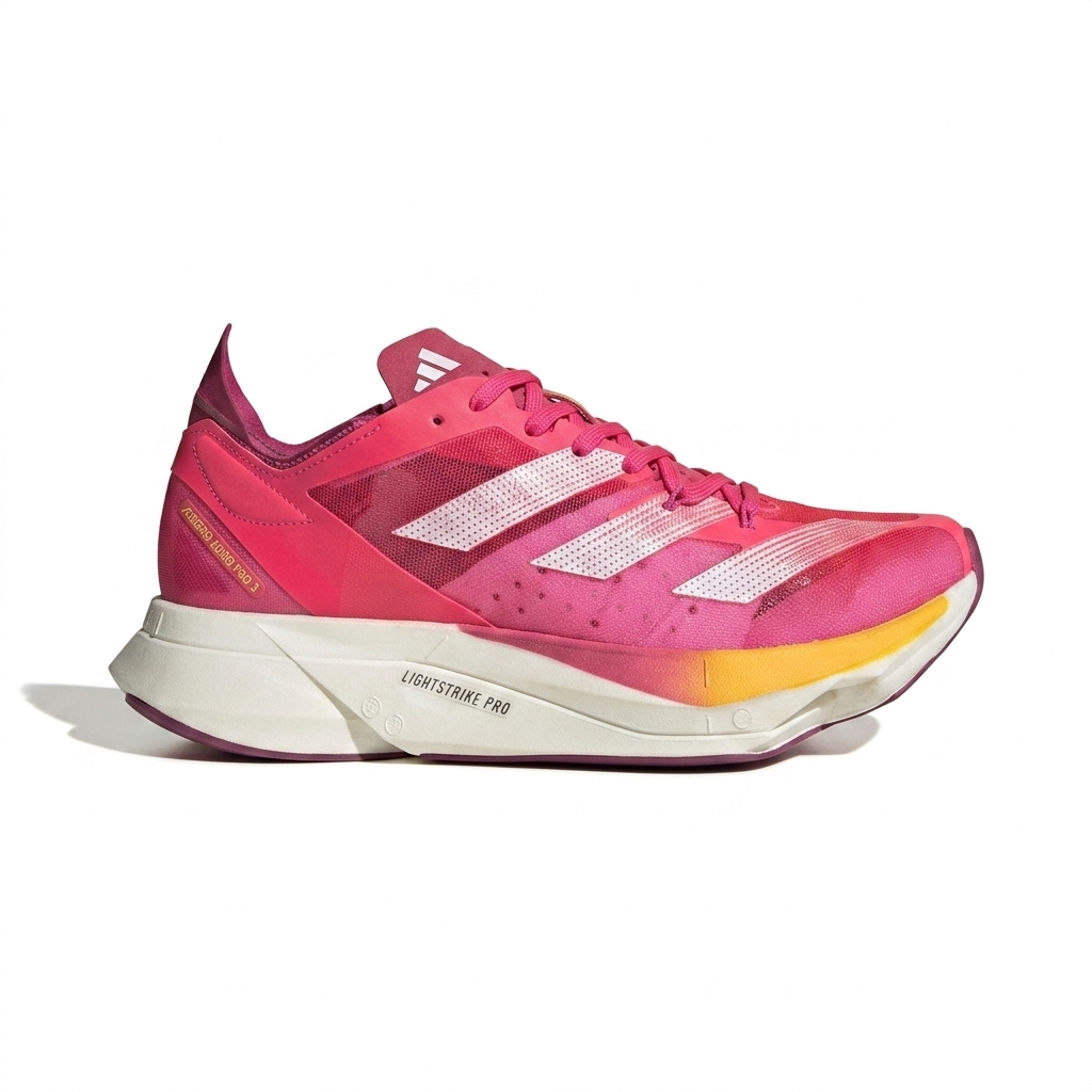 Tênis Adidas Adizero Adios Pro 3 - Pink / Off / Amarelo