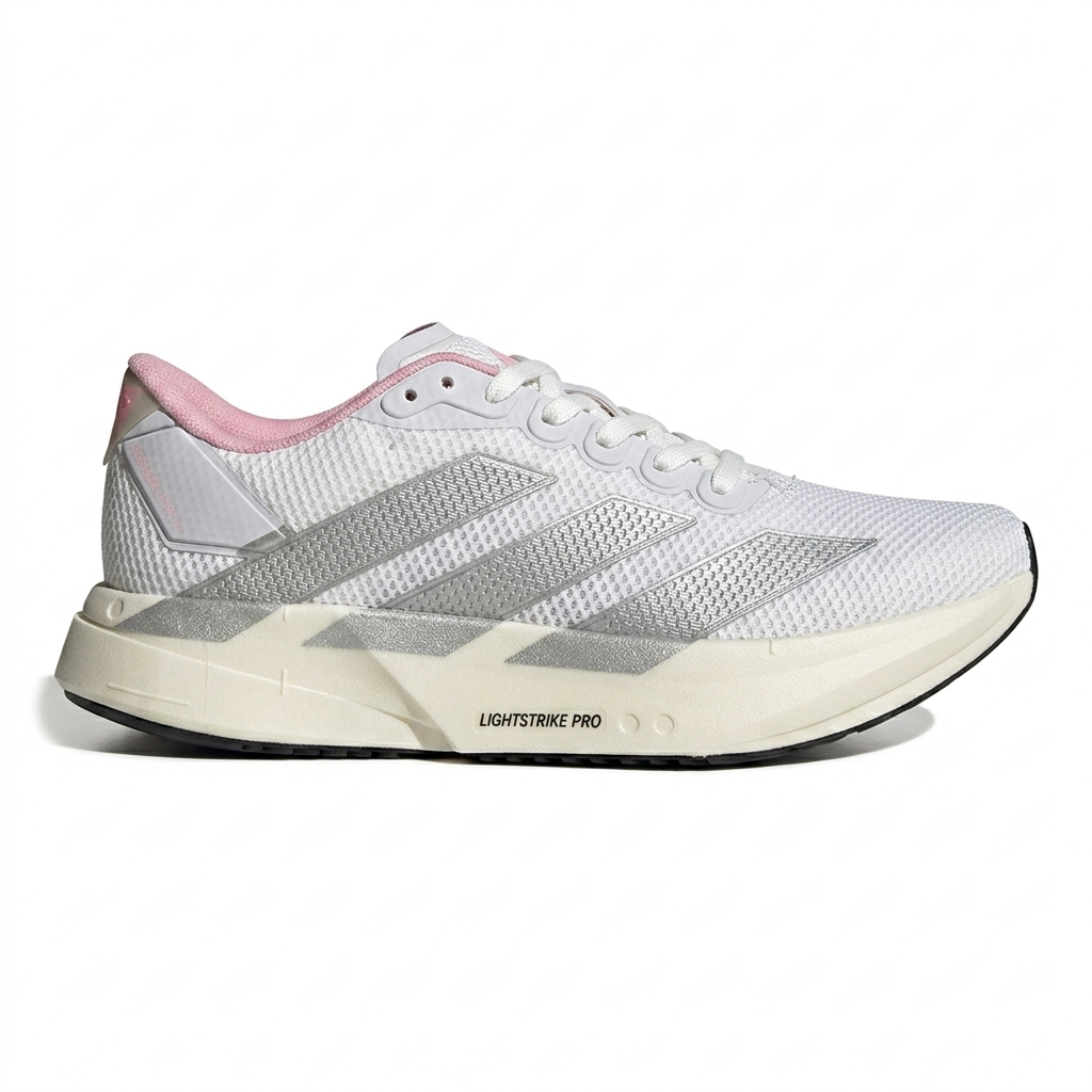 Tênis Adizero Pro 4 Basic - Branco, Prata e Rosa