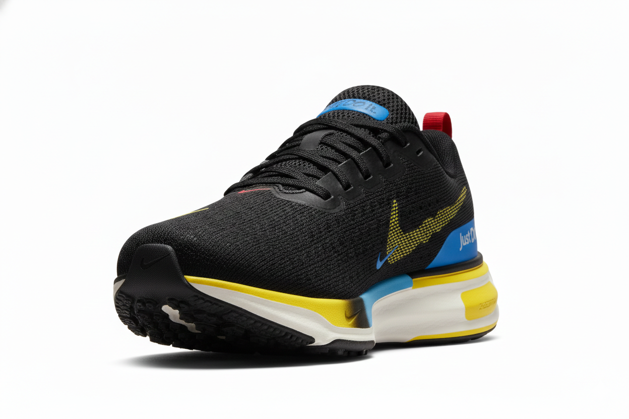 Tênis Nike ZoomX Invincible Run 3 – Preto / Azul / Amarelo