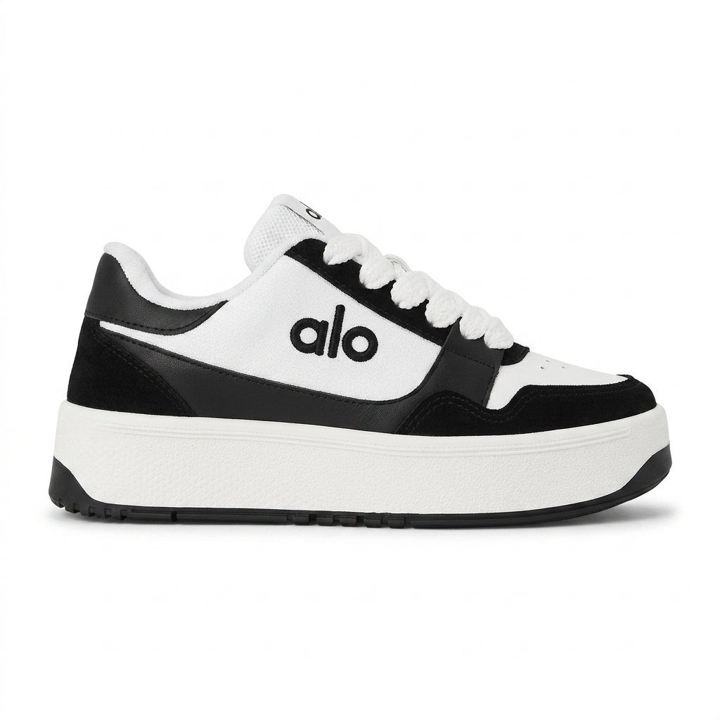 Tênis Alo Plataforma - Preto / Branco