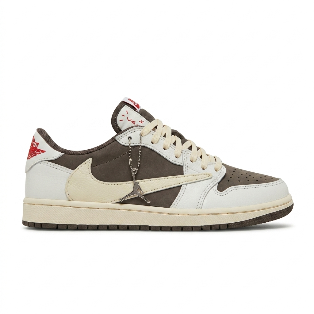Tênis Travis Cactus Jack - Branco / Marrom
