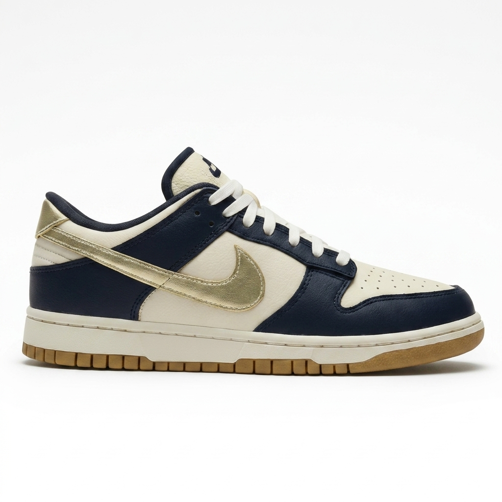 Tênis SB Dunk Low - Azul / Dourado