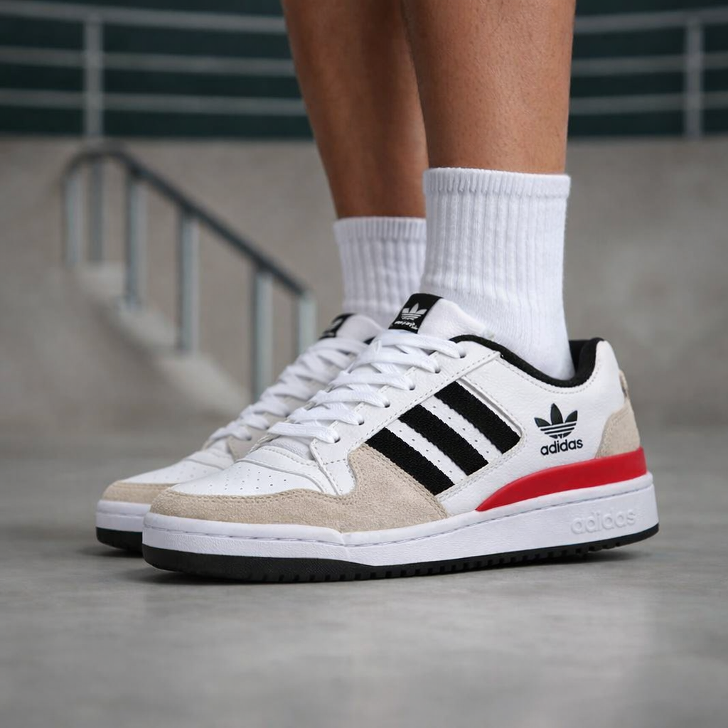 Tênis Adidas Forum Low 84 ADV - Cinza / Vermelho