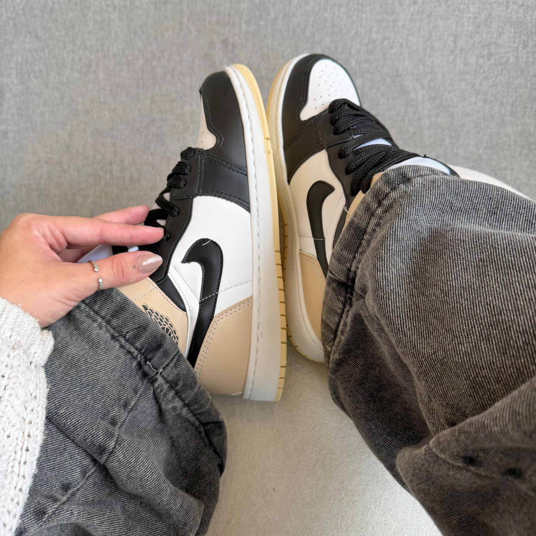 TĂȘnis Nike Air Jordan High - Preto Branco Rose