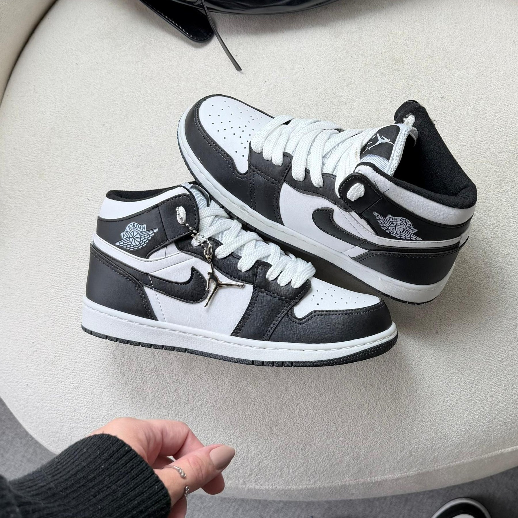 TĂȘnis Nike Air Jordan High - Branco / Preto