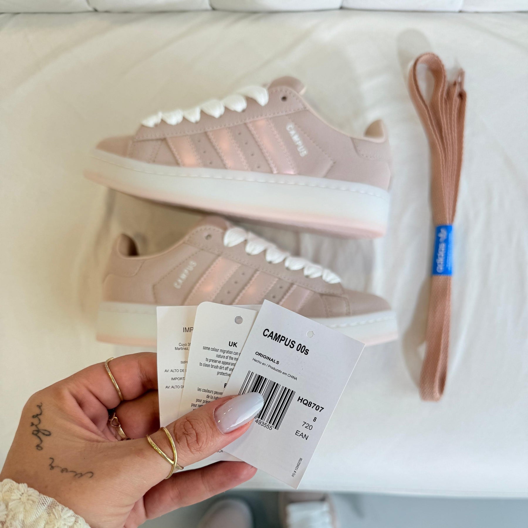 Tênis Adidas Campus - Camurça Natural - Flamingo