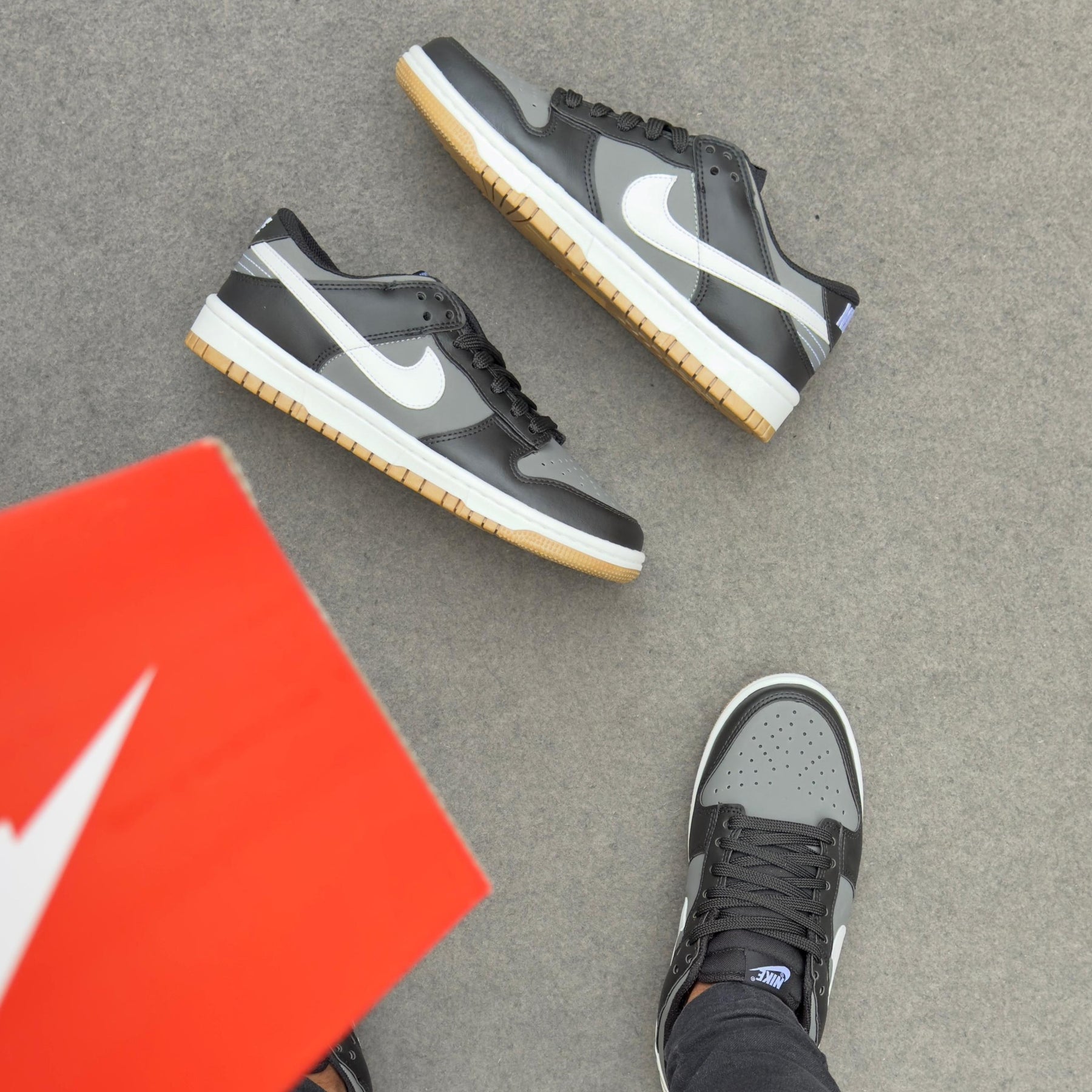 Tênis Nike Dunk Low Pro Luxo - Preto / Grafite / Caramelo