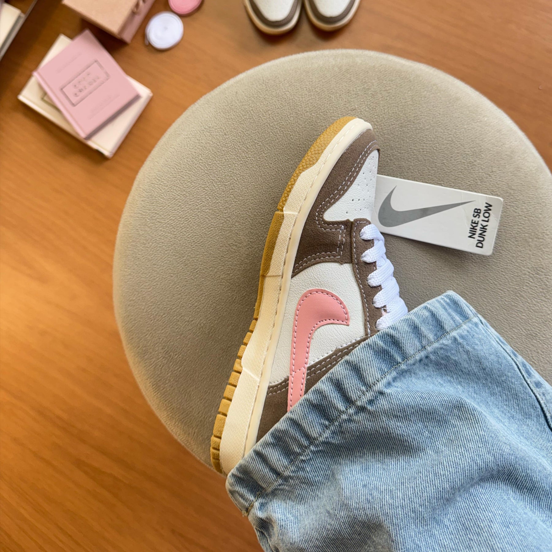 Tênis Dunk Low Pro Luxo - Rato / Rosa