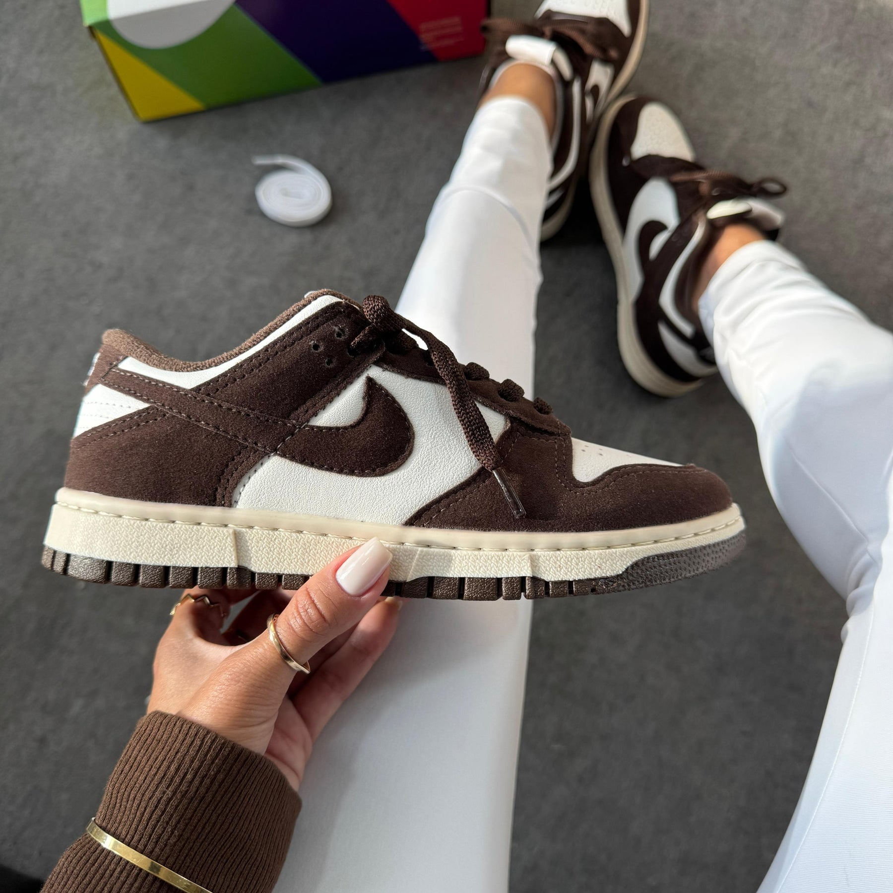 Tênis Dunk Low Pro Luxo - Café Camurça