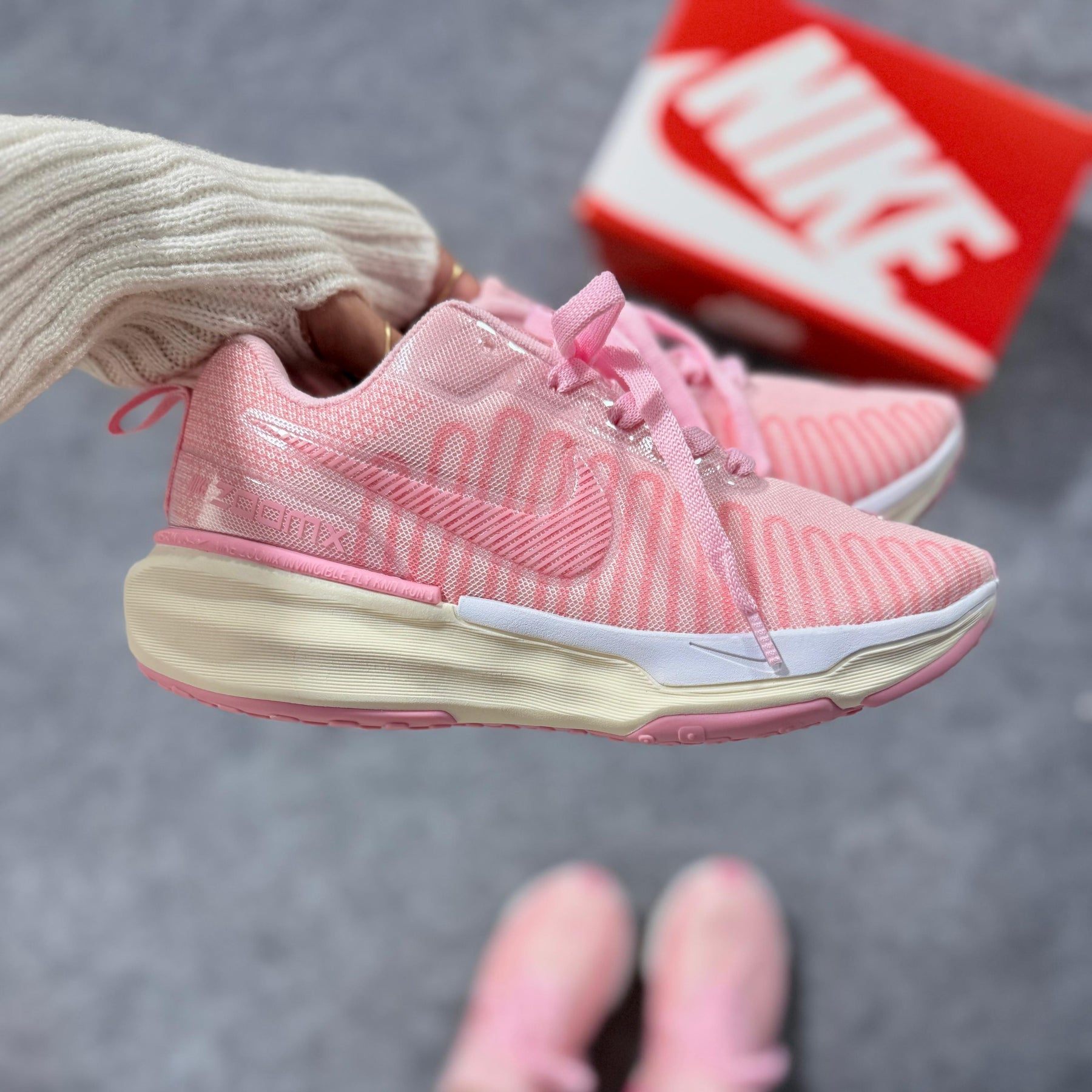 Tênis Nike Zoom Invencible Run 3 - Rosa Barbie