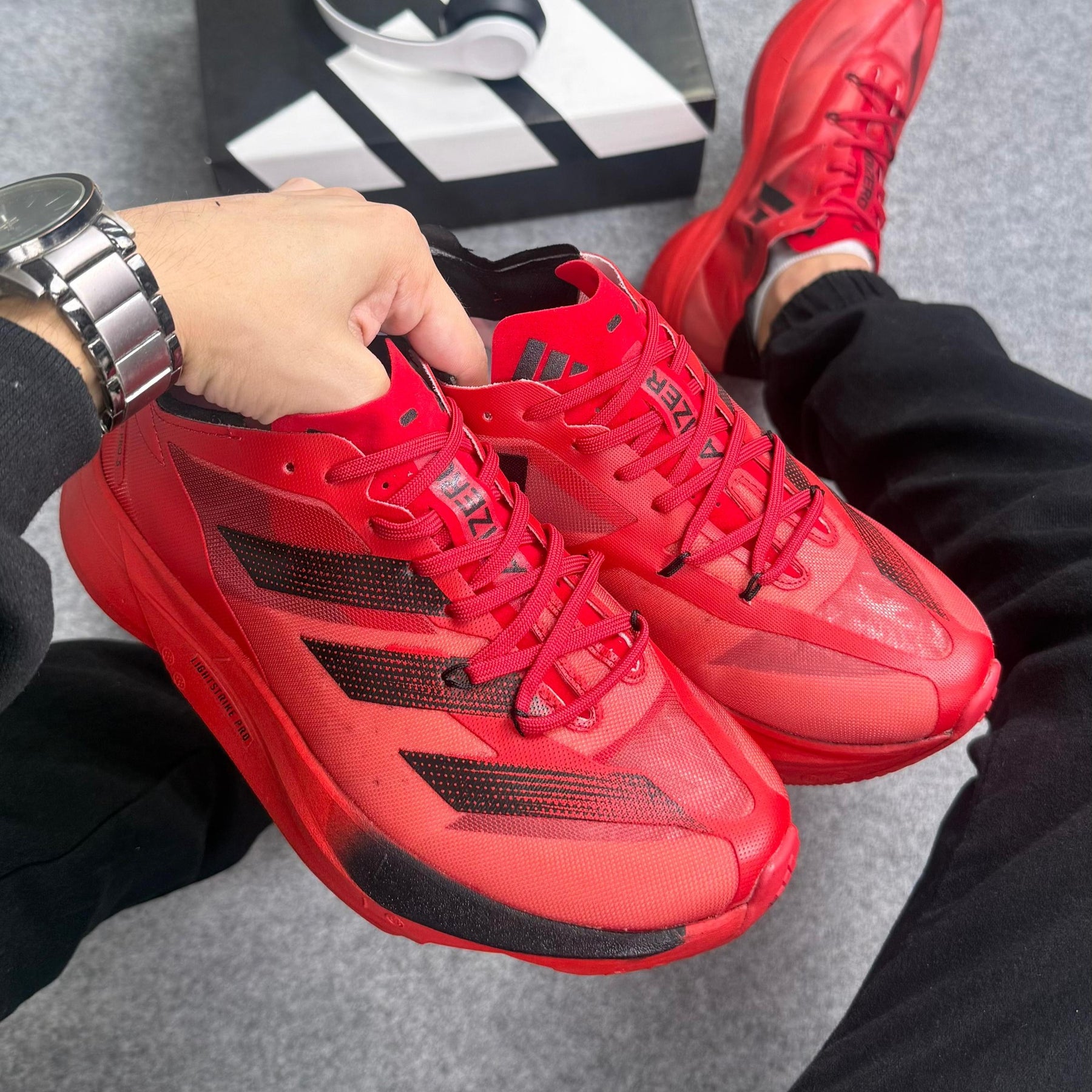Tênis Adizero Adios Pro 3 Pulse - Vermelho / Preto