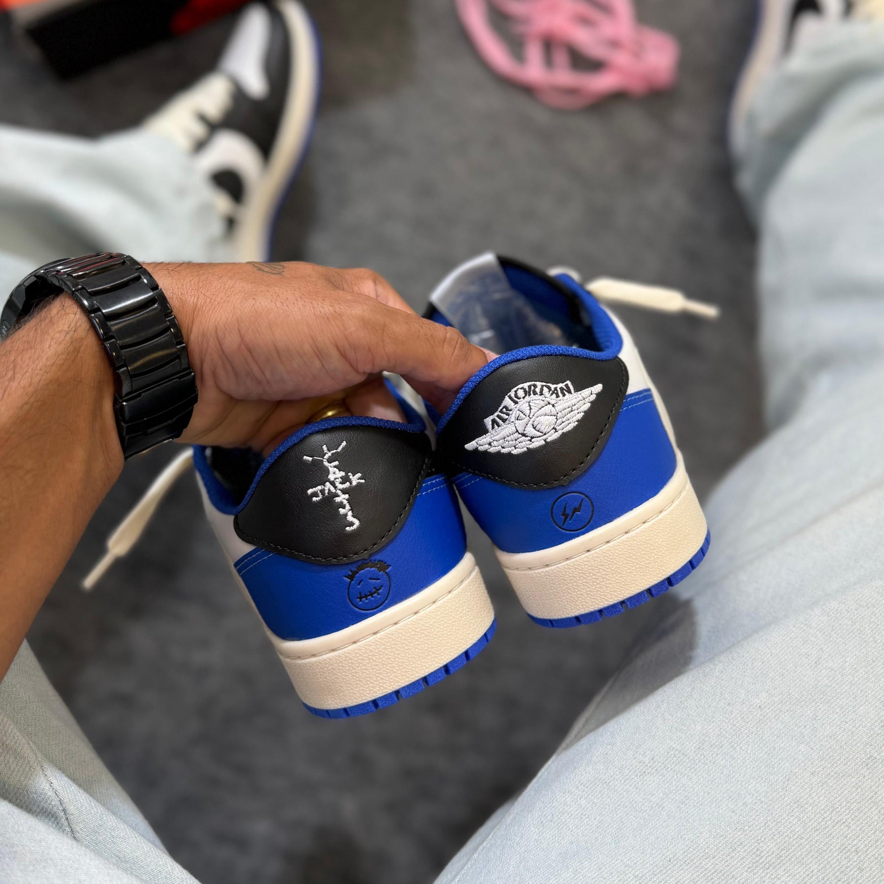 Tênis Travis Cactus Jack - Azul Fragment
