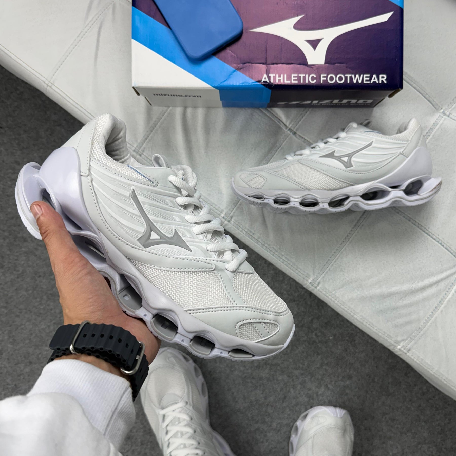 Tênis Mizuno Pro 13 S - Branco Refletível