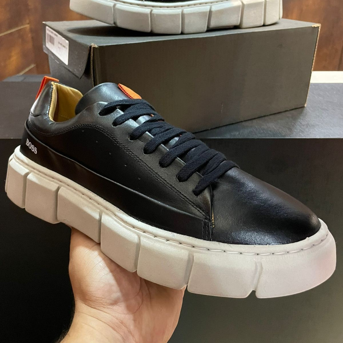 Tênis Hugo Boss Tratorado – Preto