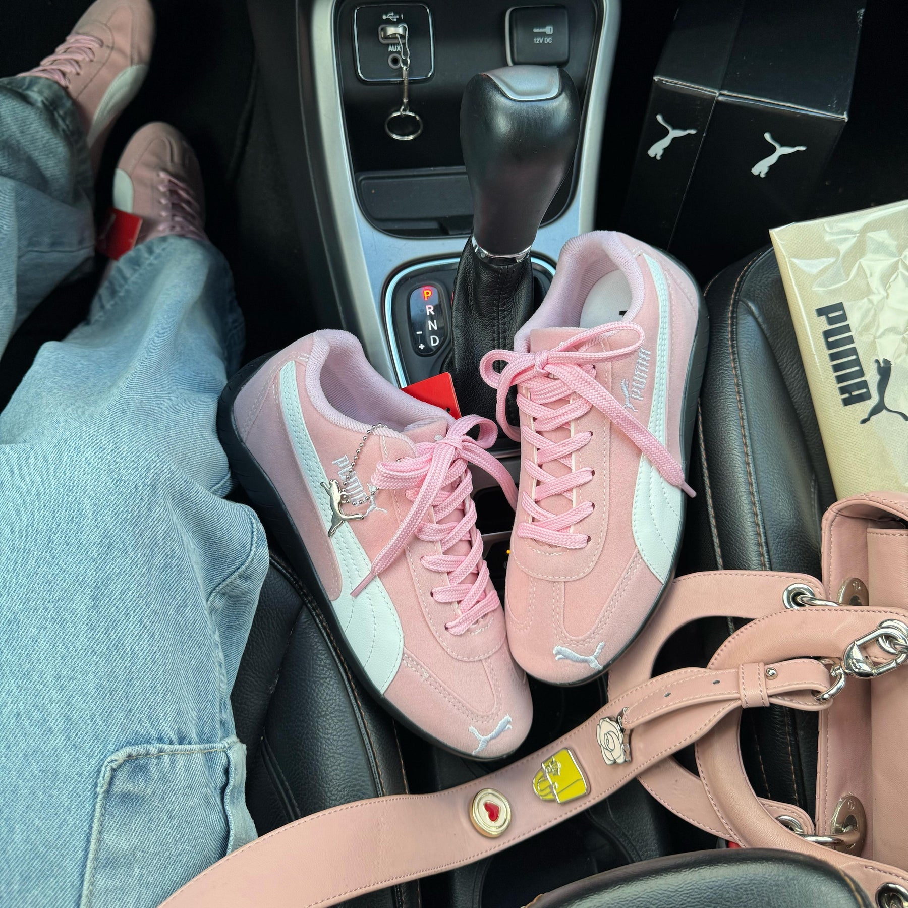 Tênis Puma Speed Cat - Rosa Bebê