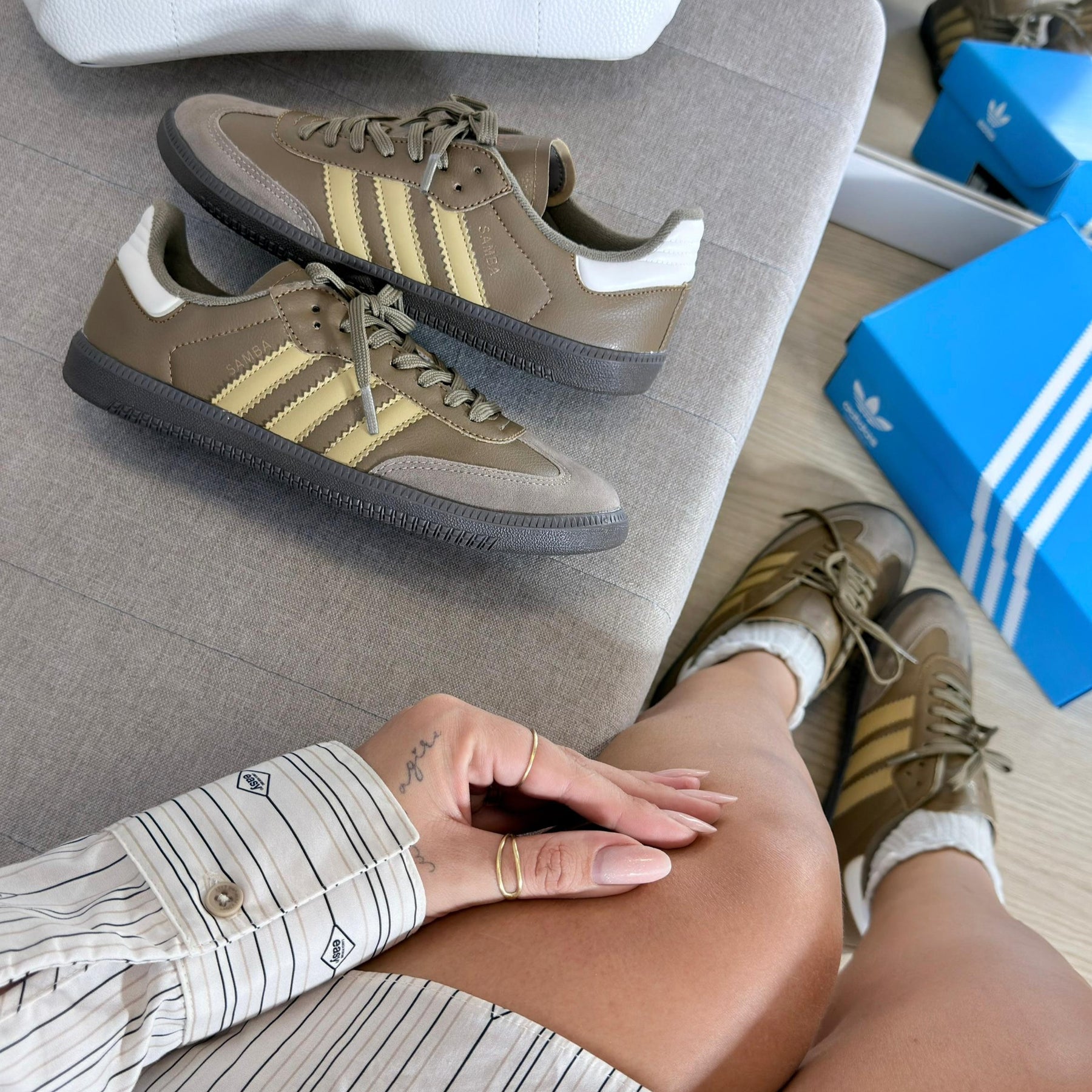 TĂȘnis Adidas Samba Prime - Cappucino