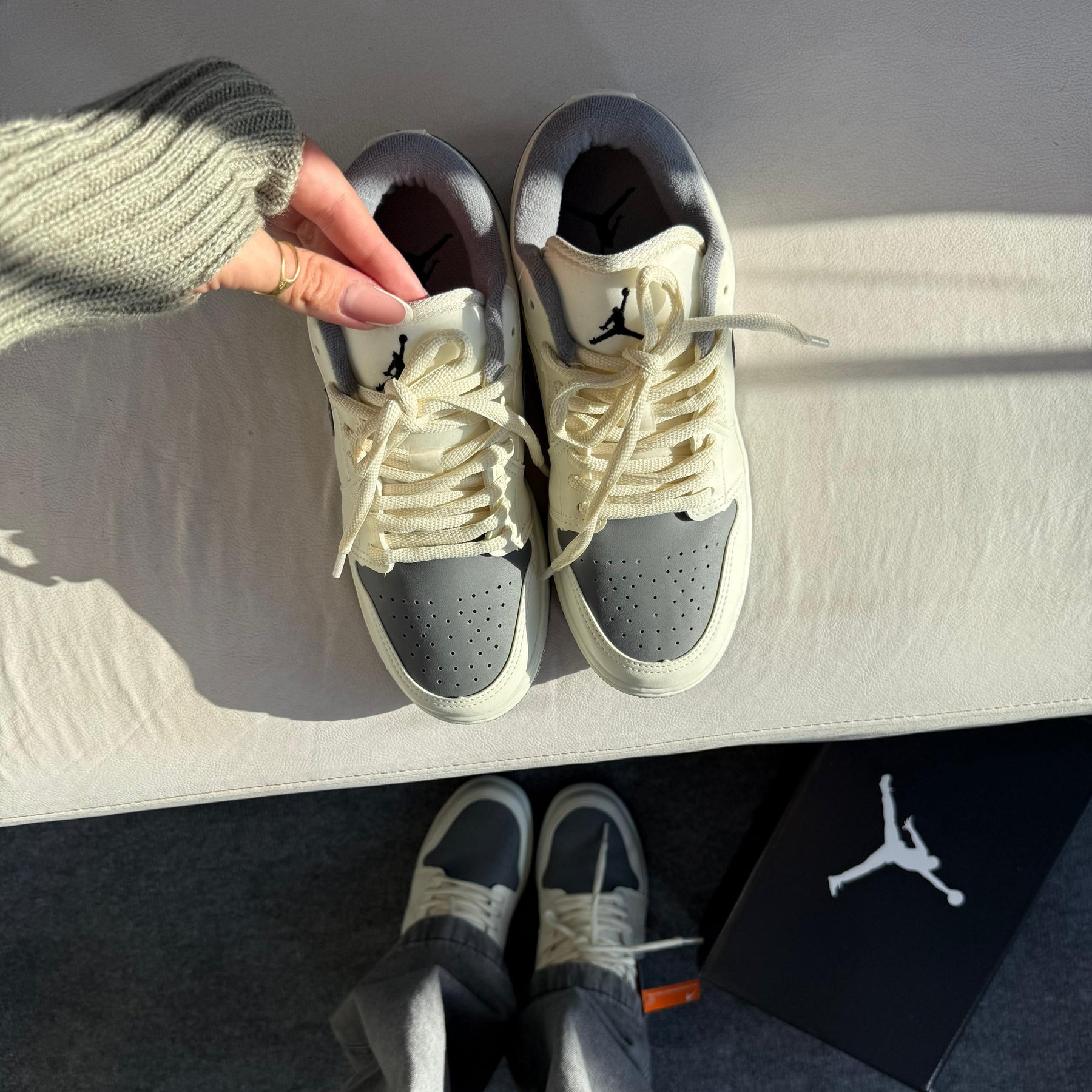 TĂȘnis Air Jordan Low - Dunas/ Grafite