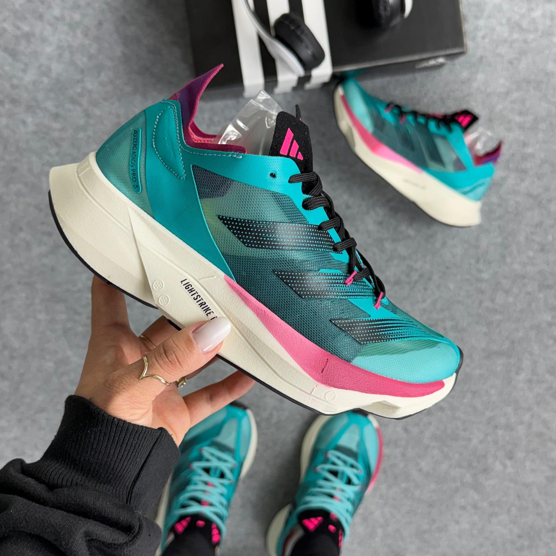 Tênis Adidas Adizero Adios Pro 3 - Azul / Off / Uva
