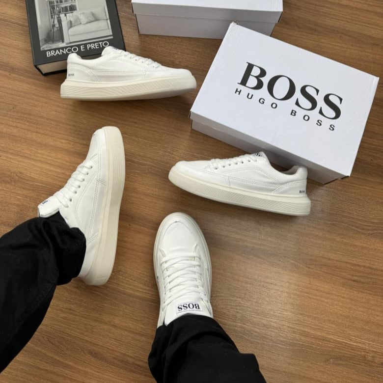 Tênis Hugo Boss - Courino Branco