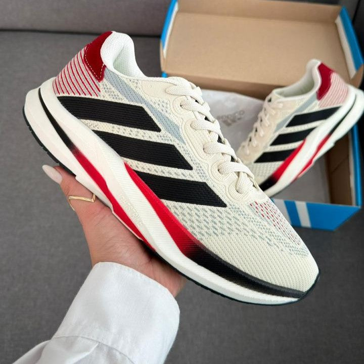 Tênis Adidas Duramo Speed - Branco / Vermelho
