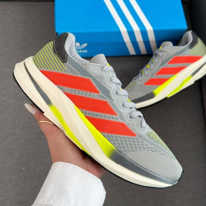 Tênis Adidas Duramo Speed - Cinza / Laranja