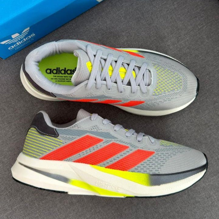 Tênis Adidas Duramo Speed - Cinza / Laranja