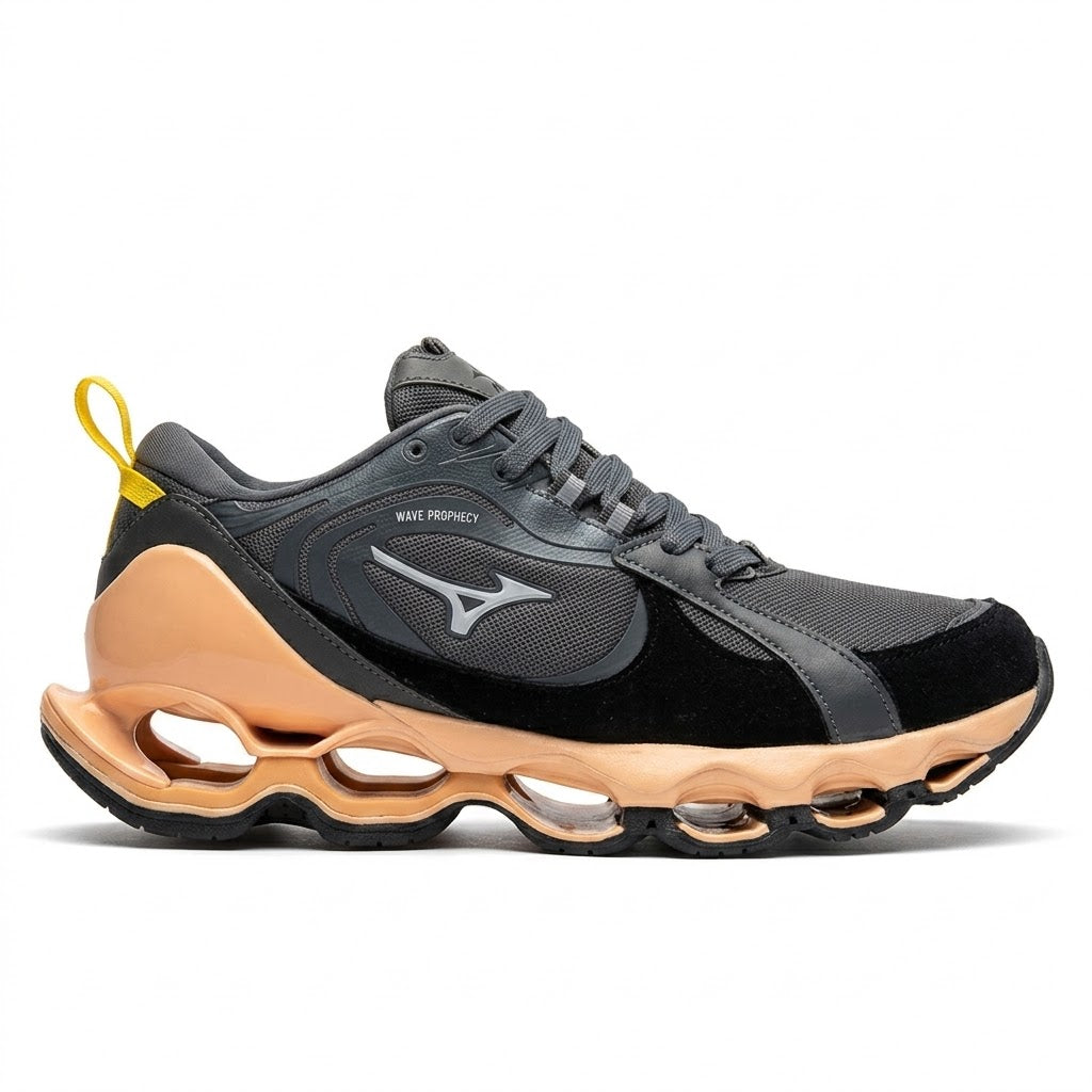 Tênis Mizuno Wave Beta 2 - Cinza Espacial / Bege