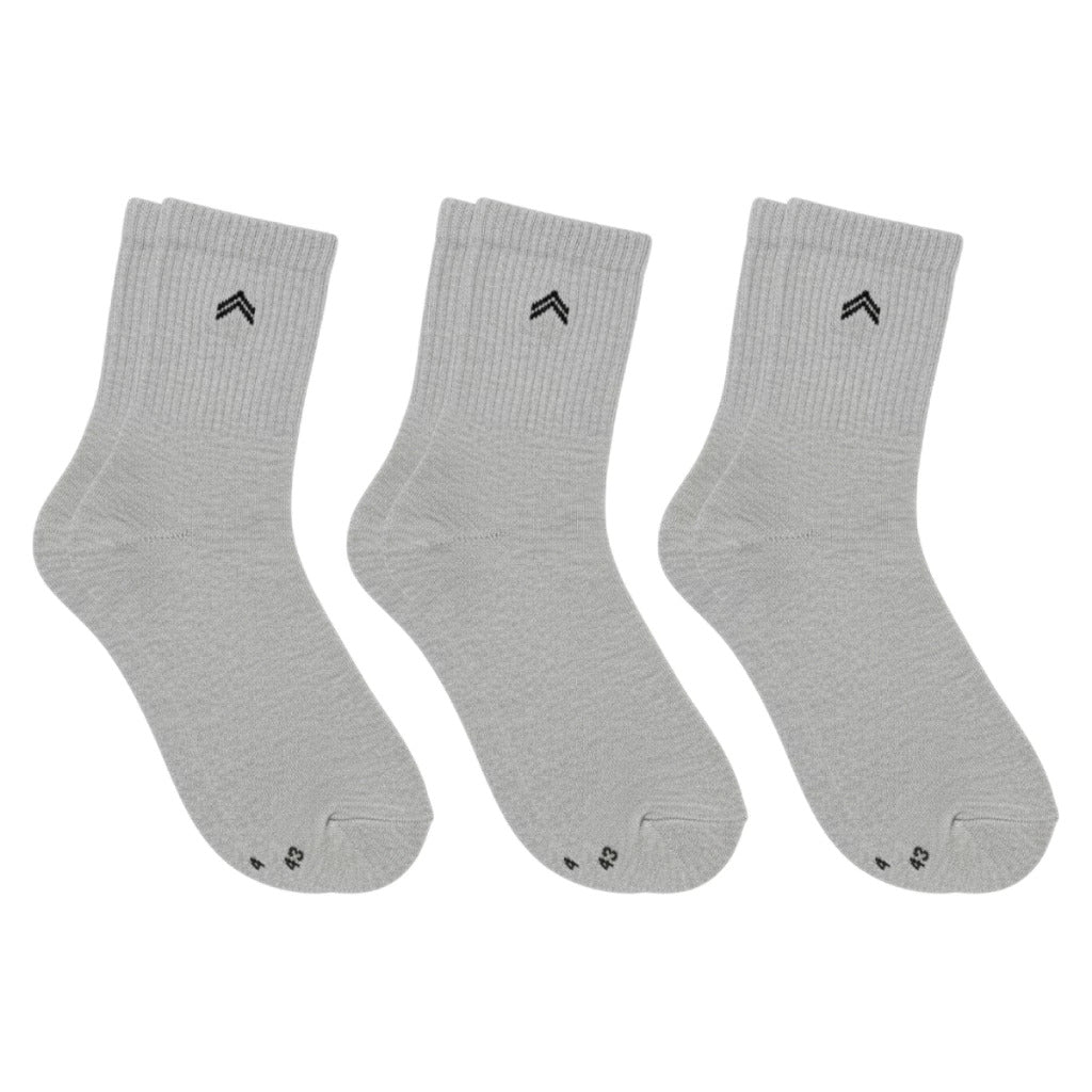 Kit 3 Pares de Meias Cano Médio Atoalhada