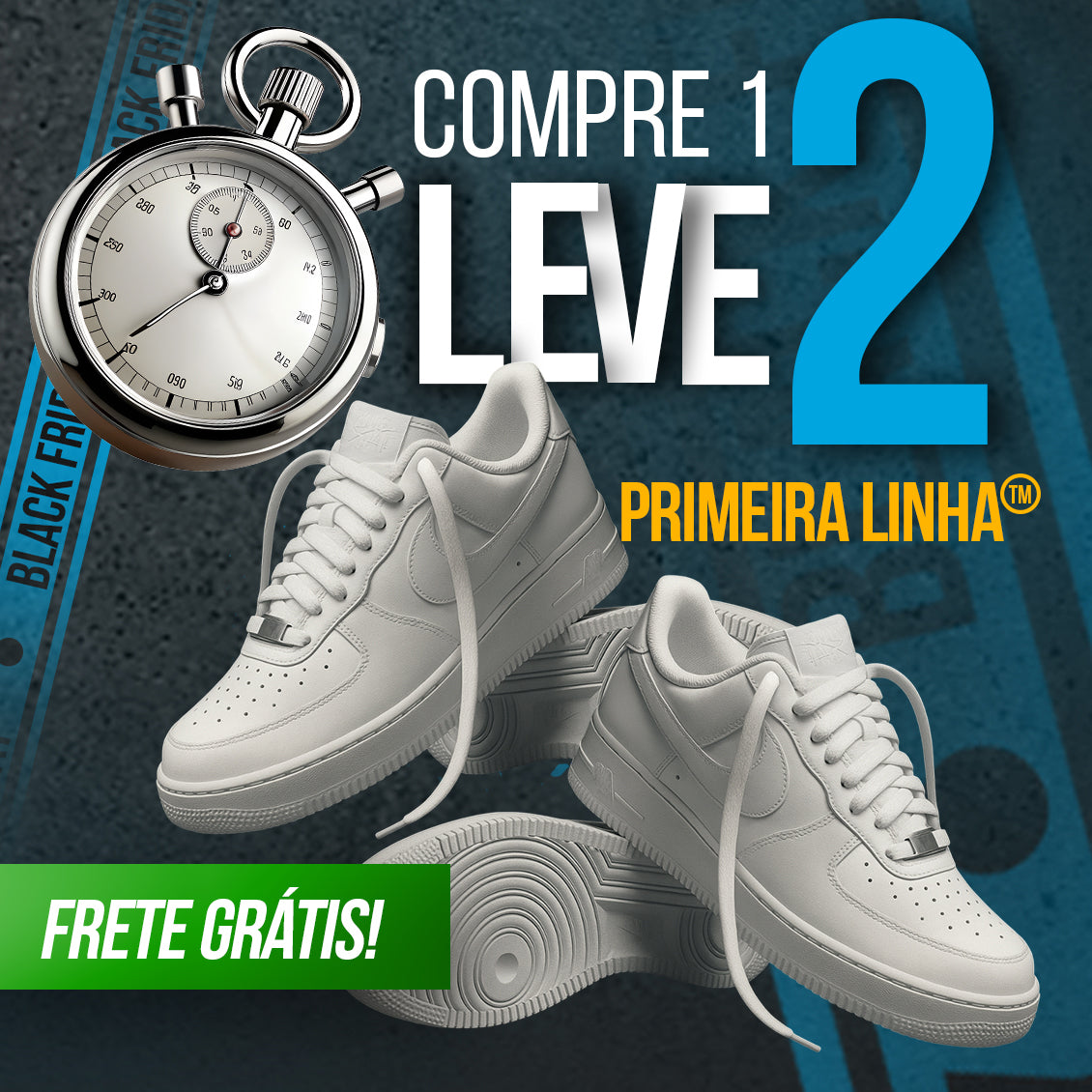 [COMPRE 1 LEVE 2] Tênis Air Force One - Branco / Branco