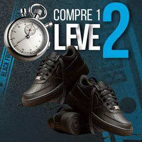 [COMPRE 1 LEVE 2] Tênis Air Force One - Preto / Preto