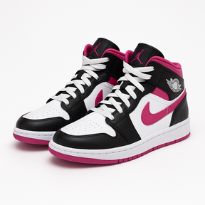 Tênis Air Jordan 1 - Rosa / Preto