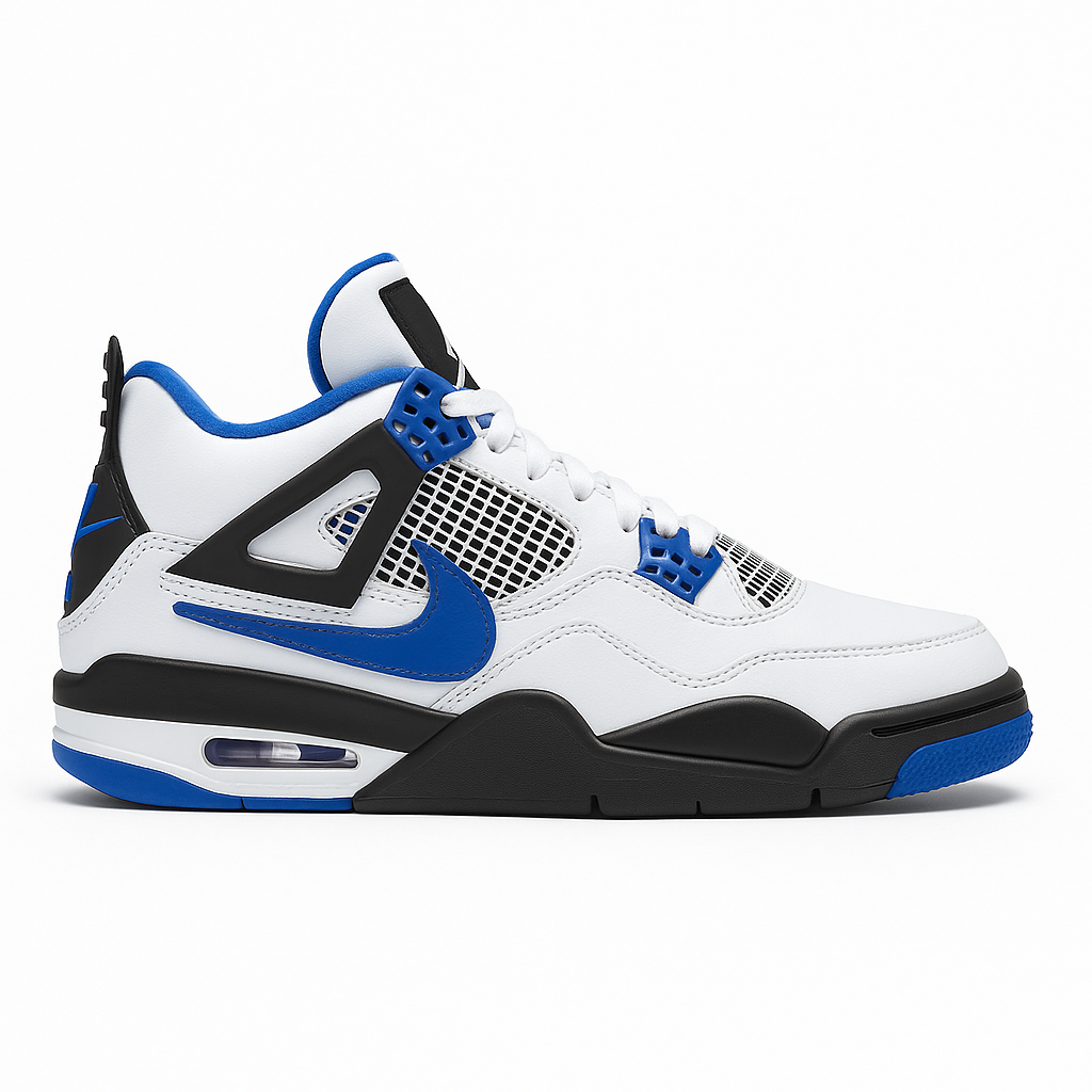 Tênis Air Jordan Retro 4 - Branco / Azul