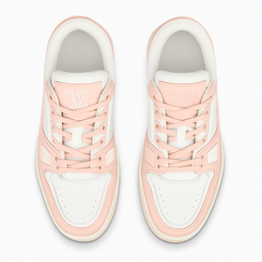 Tênis Louis Vuitton Trainer - Rosa / Branco