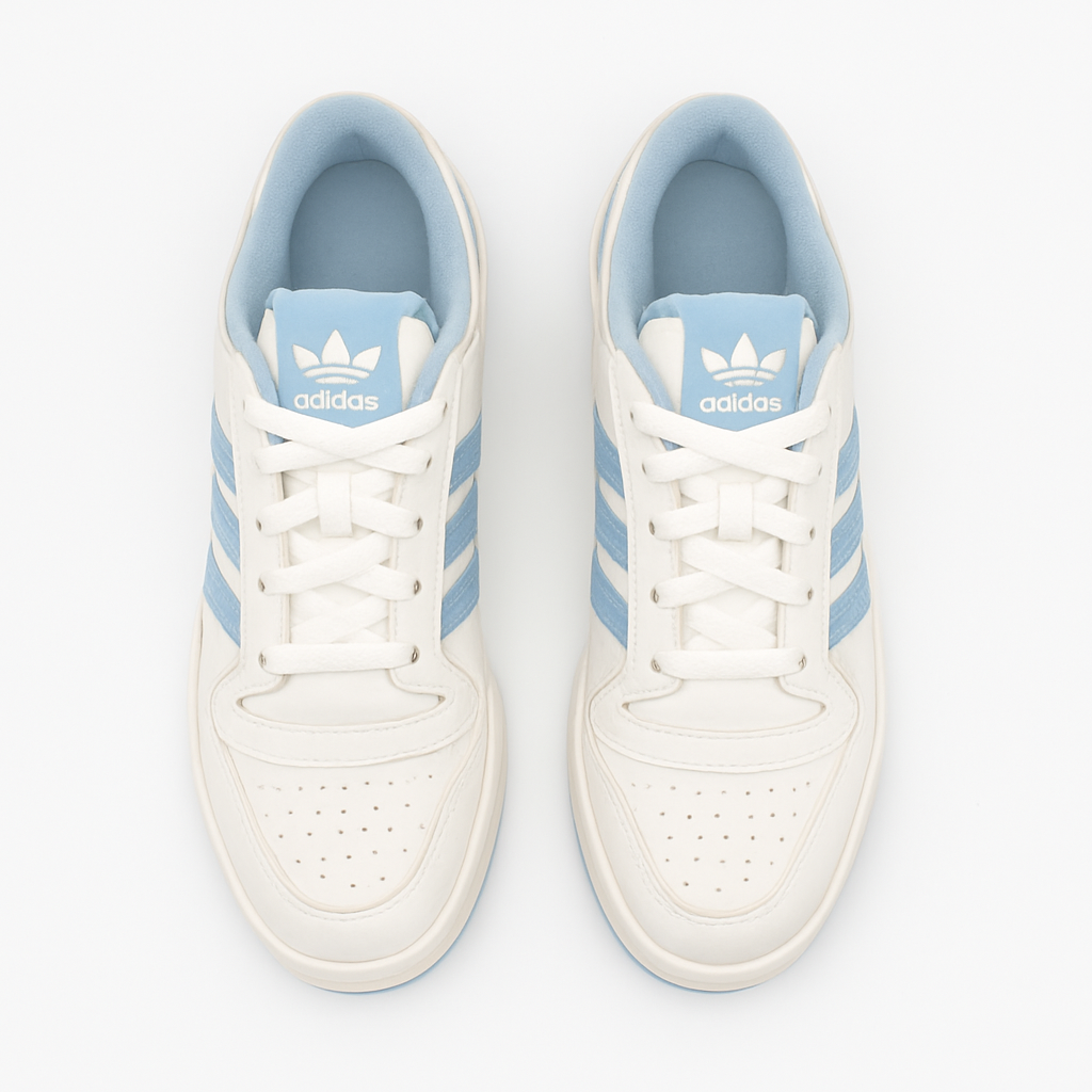 Tênis Adidas Forum Low – Branco / Azul Bebê